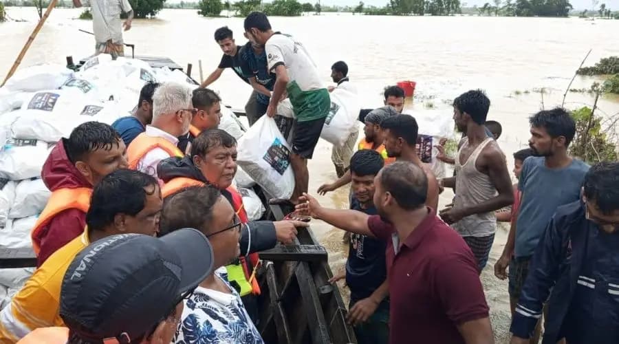 DAB and Ziaur Rahman Foundation begin flood relief and assistance activities