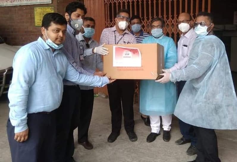 PPE distribution at Dhaka Community Medical College under the initiative of ZRF and DAB